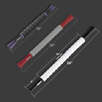 MZDXJ Muscle Roller Stick for Athletes - Deep Tissue Fascia Blaster & Roller Massager for Myofascial Pain Relief - Handheld Physical Therapy & Recovery Tool(-Black White-24 inch)