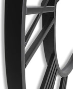 CLXEAST Silent 24 Inch Wall Clocks for Living Room Decor, Large Black Metal Roman Numeral Wall Clocks for Modern Farmhouse Home Decor,House Warming Gifts New Home