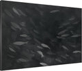 SIGNWIN 36"x46" Extra Large Framed Wall Art Monochrome Fish Silhouettes Illustration for Home Living Room Bedroom Decor (Frame Assembly Required)