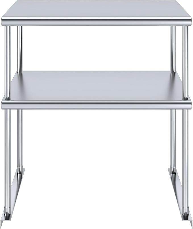 AmGood Double OverShelf Stainless Steel NSF - Many (30" Long x 18" Deep)