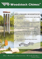 Woodstock Chimes Neptune Wind Chime for Outside 54" Large Evergreen, Deep Tone Sound for Outdoor Garden, Patio, Porch Decor, Encore Collection DCE54