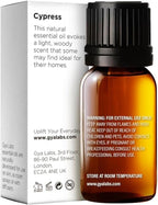 Gya Labs Cypress Essential Oil for Diffuser - 0.34 Fl Oz - 100% Pure Natural Cypress Oil for Aromatherapy & Candle Making Scent