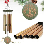 Wind Chimes for Outside,Outdoor Wind Chimes for Mother & Grandma - Large Garden Hanging Decor with Tree of Life Engraving, Perfect for Yard, Home, Christmas, Birthdays
