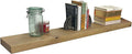 joelsantiques 48 Inch Wooden Floating Shelves for Wall - 48x6x2 in - Made of Natural Wood - Long Heavy Duty Rustic Wall Shelves for Bedroom - Perfect for Living Room, Kitchen - Natural