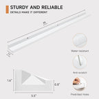 Picture Ledge Shelf for Wall, Floating Shelves Set of 4, 48 Inch Long Nursery Book Shelves for Toys Storage, Kids Bookshelf Wall Mounted for Books Photo Frames, White