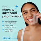 Zimba Teeth Whitening Strips Vegan Whitening Strip Enamel Safe Teeth Whitening Hydrogen Peroxide Teeth Whitener for Coffee, Wine, Tobacco, and Other Stains, 28 Strips (14 Day Treatment), Mint