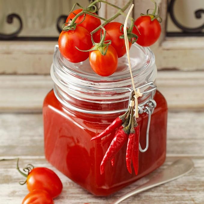 Spice Jars, 12 Pack 4oz Small Glass Jars with Airtight Hinged Lid, With 12 Spice Labels & Silicone Funnels, Airtight Glass Jars for Spices, Art Craft Storage (12 Pack)