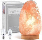 d'aplomb 100% Authentic Natural Himalayan Salt Lamp;Large Hand Carved Natural Chunk Pink Crystal Rock Salt from Himalayan Mountains; Dimmer Cord; 12 lbs