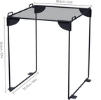 Neudeco Pack 2, Mesh Locker Shelf, Stackable Extra Tall Locker Organizer, Collapsible and Metal Build, Fits Standard Size School Locker, Suitable for Work, Kitchen, Bathroom (Grey)