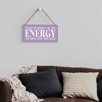 Purple Decor Spiritual Meditation Room Decor Inspirational Spa Decoration Positive Affirmations Wall Wood Plaque Sign Hanging Door Sign Home Office Yoga Room Decoration