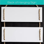 EXCELLO GLOBAL PRODUCTS Large Hanging Wall Sign: Rustic Wooden Decor (Home, Family, Love, Laugh, Live, Happiness) Hanging Wood Wall Decoration (11.75" x 32")