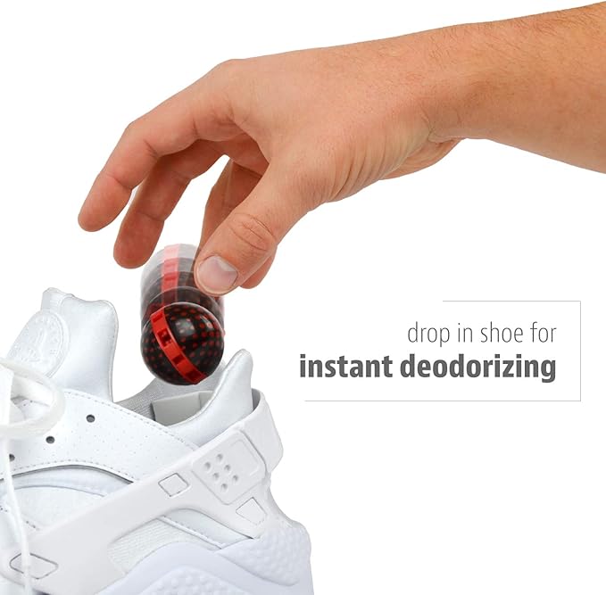 Sneaker Balls Scratch Sof Sole Shoe Eliminator & Remover, 3PK-Fresh, Clean Scent Blocks Odors-Twist-to-Activate, Colorful Designs, 6 Pack