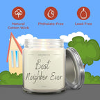 1OAK Vanilla Candle - Best Neighbor Gift for Christmas and Housewarming - Thank You Present for Women and Men