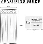 Easy-Going Blackout Curtains for Bedroom, Solid Thermal Insulated Grommet and Noise Reduction Window Drapes, Room Darkening Curtains for Living Room, 2 Panels (42x54 in, White)