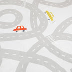 STARUIA Road Traffic Kids Rug Children Playing with Cars Playmat 4x6 Ft, Washable Play Carpet for Kids Playroom, Non-Slip Have Fun Safe Baby Nursery Rug for Toddler Boy's Bedroom Game Room Grey