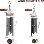 Wind Chimes for Outside, Hummingbird Deep Tone Vintage Wind Chime Outdoor Clearance, Sympathy/Memorial/Festivals/Birthday Gift for Mom Dad Grandma, Home Garden Patio Decor (32" Hummingbird)