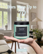 M&SENSE Candle Oceanic Breeze Scented, 11.6oz 70 Hour Long Lasting 2 Wick Pineapple & Mango Scent Natural Soy Candles for Home Scented, Stress Relief Gifts for Women/Men