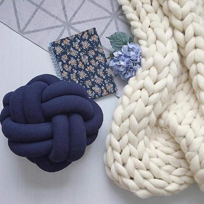 Chunky Knit Blanket Hand Made Merino Wool Throw Boho Bedroom Sofa Home Decor Giant Yarn(Ivory White 40"x80")