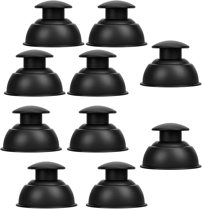 Silicone Cupping Therapy Sets 10pcs,Professional Vacuum Cupping for Myofascial Massage/Joint Pain/Anti Cellulite/Deep Muscle Relief & More(10pcs,Black)