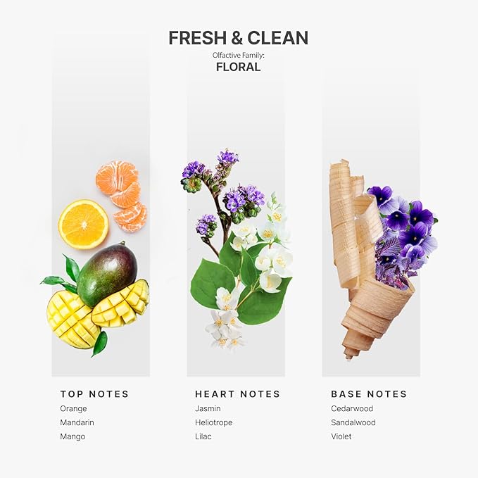 Aromaplan Scents, Clean Smelling Essential Oils, Fresh & Clean 5 Fl Oz (2 Pack)-Fresh Scent Essential Oil for Diffuser, USA Fragrance, Bigger Bottle, Bolder Aroma & Longer Lasting