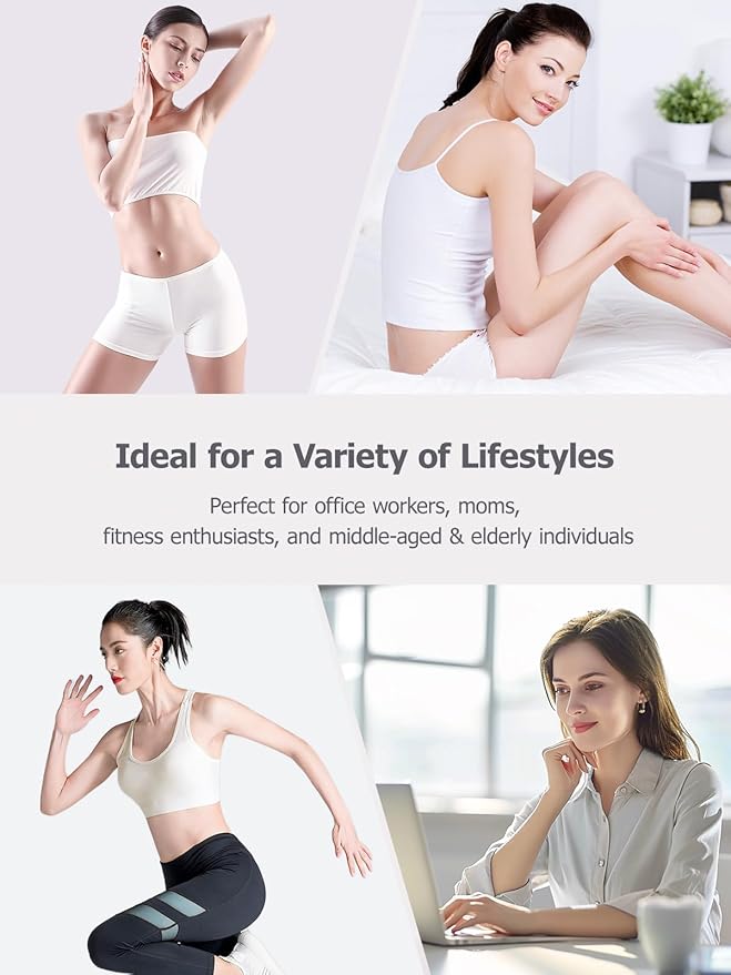 Lymphatic Drainage Massager & Anti Cellulite Massage Tool, Helps Reduce Stretch Marks & Cellulite, for Legs, Arms & Belly, Body Sculpting Machine with Microcurrent, Light, Heat & Vibration