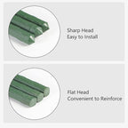 Garmeinea Garden Stakes 48 Inches Plastic Coated Steel Plant Stakes for Growing Climbing Plants, Pack of 25