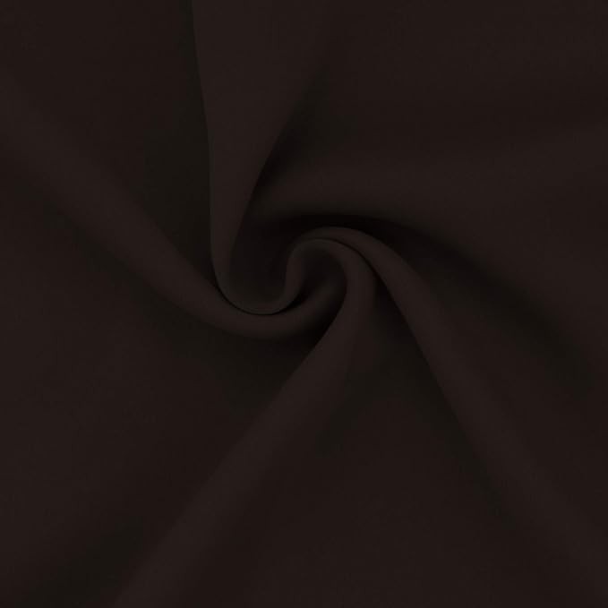 Easy-Going Blackout Curtains for Bedroom, Solid Thermal Insulated Grommet and Noise Reduction Window Drapes, Room Darkening Curtains for Living Room, 2 Panels (52x96 in,Dark Brown)