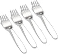 VANRA Premium 18/8 Stainless Steel Children's Cutlery - 5.8-inch Kids Dinner Forks, 4 Pieces Silverware Flatware Utensil Set for Home & School