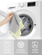 Fantasticlean Microfiber Cleaning Cloth Roll -40 Pack, Tear Away Microfiber Towels, 12" x 12", Reusable, Washable, Scratch Free, Ultra Absorbent Dish Rags for Car, Home, Garage or Shop (Beige)