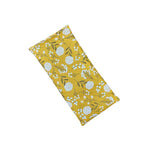 Large Microwave Heating Pad with Flax Seed, Scented or Unscented, Good For Back Pain or Cramps, Moist Heat Therapy or Ice Pack, Microwavable Bean Bag, 6" x 12" (Mustard Floral, Peppermint)