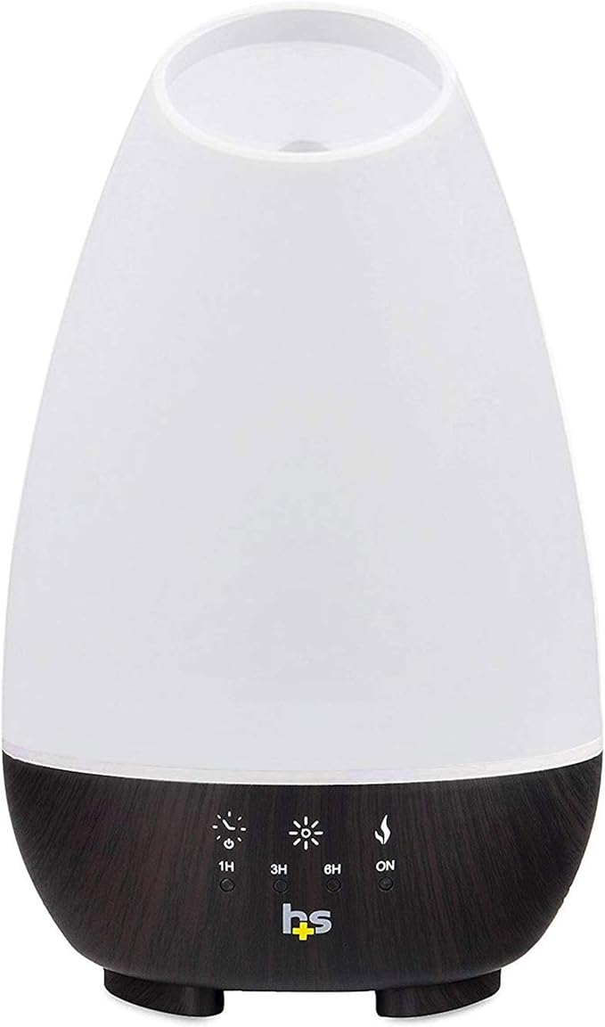 HealthSmart 500ML Essential Oil Diffuser, Humidifier and Aromatherapy Diffuser Bundle with Crane Lavender Orange Universal Vapor Pads, 12 Count
