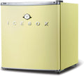 IBCR17SUN Compact, Energy Star Certified Small, Single Door Mini Fridge with Freezer Refrigerator, Standard (1.7 cu ft), Sun Yellow