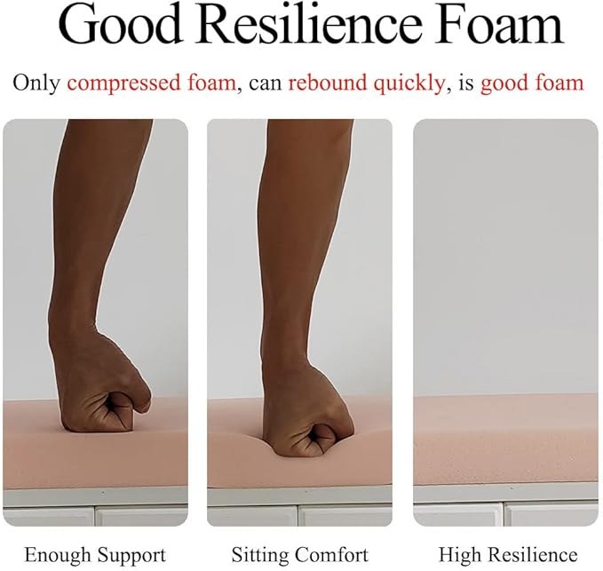 Chair Cushion for Dining Chairs with Ties 4 Pack Non Slip Memory Foam Kitchen Room Chair Pads for Outdoor Patio Furniture17x16 Inch, Light Gray