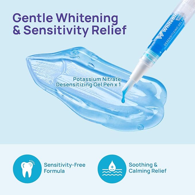 Whitebite Pro Teeth Whitening Kit for Sensitive Teeth – LED Light + 35% Carbamide Peroxide Gel + Remineralizing Gel | Dental-Grade Results at Home