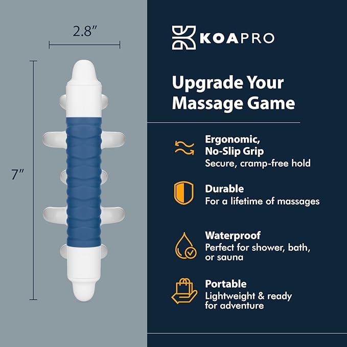 KOAPRO Fascia Massage Tool Blaster for Cellulite, Muscle Knots, Trigger Points - All-in-One Full Body Myofascial Release Tool, Facia Blaster, Targeted Tension Relief, Effective Back and Neck Massager