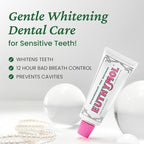 EUTHYMOL Whitening Toothpaste (3.7fl oz*3, Pack of 3) - Stain Removal in 2 Weeks, Long-Lasting Freshness for Sensitive Gum & Teeth. Bad Breath, Cavity Prevention. Recyclable Aluminum Tube