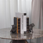 Dog Decorative Bookends Book Holder - Vintage Shelf Decor Book Ends to Hold Books Heavy Duty for Home Decor 3.5 X 4.5 X 6.25 inch Guichifun