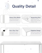 Nxconsu Cabinet Shelf Expandable Organizer Riser Rack for Kitchen Pantry Cupboard Under Sink Countertop Home Organization Extra Storage Space Saver Heavy Duty Metal Edgeless Design White Extra Large