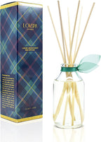 LOVSPA Reed Diffuser Set, Birchwood Pine Scented Oil Diffuser with Sticks, Home Fragrance Accessories for Bathroom Shelf Decor, Aroma Diffusers for Home or Office Desk, USA Made