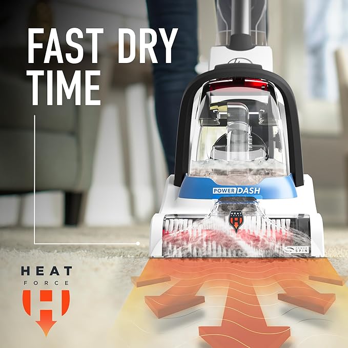 Hoover PowerDash Pet Compact Carpet Cleaner Machine, Lightweight Carpet Shampooer Machine, Pair with a Hoover Cleaner Solution for a Bright, Refreshed Home