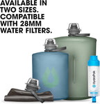 HydraPak Stow - Collapsible Backpacking Water Bottle (350ml, 500ml, 1L) - BPA Free, Ultra Light, Spill-Proof Twist Cap