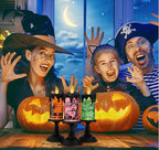 1.Halloween Snow Globe Tornado Flameless Candles Table Centerpiece for Celebration Party,Battery Operated LED Candle with 6 Hours Timer for Home Indoor Halloween Decoration (Spider)