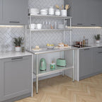 AmGood Double OverShelf Stainless Steel NSF - Many (48" Long x 14" Deep)