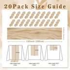 Sand 20 Pack 10FT Cheesecloth Table Runner 20 x 120 Inch Long Rustic Gauze Cheese Cloth Table Runner for Wedding Bridal Baby Shower Table Decorations Boho Fabric Sheer Birthday Party Table Decor