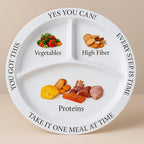Bariatric Portion Control Plates for Weight Loss - Perfect for Bariatric Surgery Patients, Portion Control Containers for Easy Weight Management and Healthy Eating Habits - 2 Pack