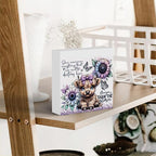 Cute Highland Cow Baby Decor, Highland Cow Sunflower Decor, Highland Cow Gifts for women, Highland Cow Nursery Decor, Wooden Box Decor Sign for Home Farmhouse Office Living Room Table Shelf