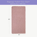 Bigacogo Chunky Knit Throw Blanket for Couch, 40x80 inches, 100% Hand Knitted with Thick Jumbo Chenille Yarn, Cozy Soft Large Rope Knot Cable Crochet Blankets for Sofa Bed Living Room, Dusty Pink