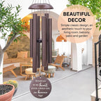 Sympathy Wind Chimes, Personalized Butterflies Wind Chimes for Loss of Loved Dad/Mom, Memorial Sympathy Gifts for Funeral, in Loving Memory of Husband/Wife
