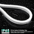 GZBtech RGB LED Neon Rope Lights 66FT/20M, AC 110-120V Waterproof Color Changing LED Rope with Remote Controller, Dimmable Multi Color Neon Rope Lighting for Indoor Outdoor Commercial Use