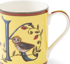 Spode Kit Kemp 12oz Mug in Fine China, K Initial - Custom Coffee Cup for Hot Beverages, Personalized Gift Idea for Her, Him, Friends, Coffee Lovers - Stylish Letter Mug for Daily Use, Dishwasher Safe